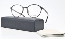 DAVIDOFF Brille DAT 104-02 Panto Seidenmatt Grau Elegant Premium M Titan Italy