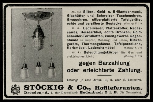 Alte werbung 1909 - alte,