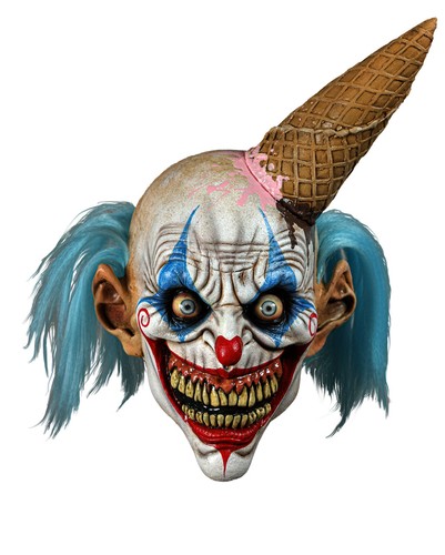 Gruselige horror clown maske - gruselige,