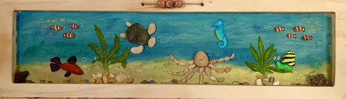 Steinbild buntes meer - steinbild, "buntes