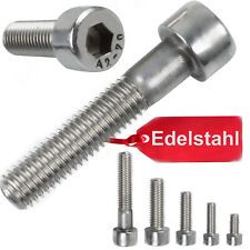 Zylinderschrauben Edelstahl M3-M10 DIN 912 Innensechskant V2A A2 VA Zylinderkopf