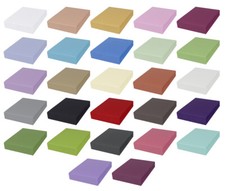 Jersey Spannbetttuch Spannbettlaken Bettlaken Bettücher 27 Farben 9 Größen Laken