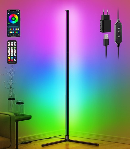 Stehlampe wohnzimmer led rgbic - stehlampe,