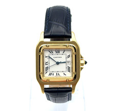 Cartier Panthere Uhr 18K Gelbgold Automatik 28,4x29mm Saphirglas
