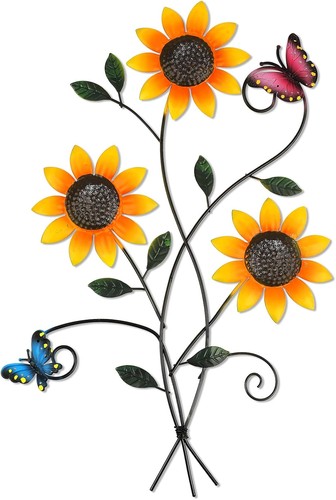 Metall blumen wanddeko mit - wanddeko,