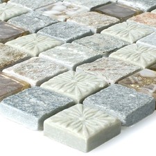 Naturstein glas mosaikfliesen - glas,