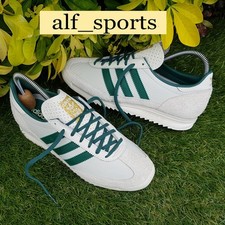❤️Neu mit Karton & Original Adidas Originals® SL 72 OG Turnschuhe weiß & grün UK Größe 8