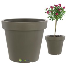 Großartig Blumentopf Übertopf Groß 55 Liter Blumenkübel 58 x 53 cm Steingrau