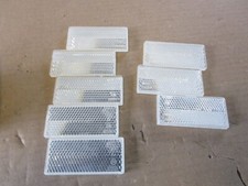 Mercedes DAF Volvo Traktor Rückstrahler Reflektor E-Zeichen weiß NEU HELLA 8x