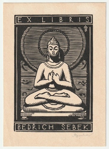 Antonin burka exlibris für - antonin,