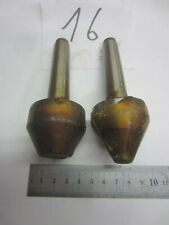 Bruckner Zentrierspitze MK2 halbe Spitze Hartmetall Drehspitze Röhm Drehmaschine