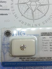 Diamant Brillant , 0.58 Carat, Farbe M ,(Faint Brown) Klarheit I1