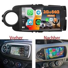 2+64G Für Toyota Yaris 2012-2019 Autoradio GPS Navi WIFI Apple Carplay Android15