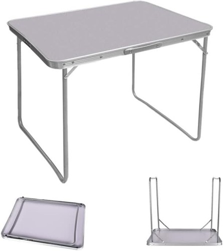 Aluminium klapptisch 80cm - aluminium,