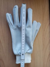 Glitzer Handschuhe Damen weiß silber Retro Prinzessin Theater Haushaltsauflösung