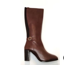 STUDIO W  Damen Stiefel Weitschaftstiefel Leder schwarz Größe 36 37 38 40 42 NEU