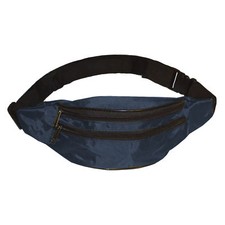 2 Fächer Bauchtasche Hüfttasche Gürteltasche für Erwachsene Damen Herren blau
