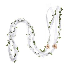 Elegant Green Vine Leaf Bridal Wedding Lasso Rope for Symbolic Marriage Rituals