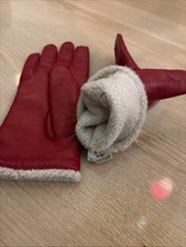 ROECKL LEDER HANDSCHUHE IN ROT