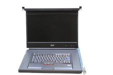 IBM 7316 TF4 Rack Mounted Flat Panel Console Kit 18,5 Zoll LCD schwarz
