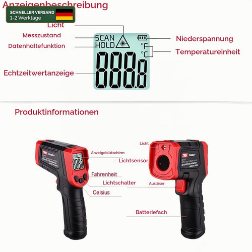 Infrarot thermometer digital - thermometer,