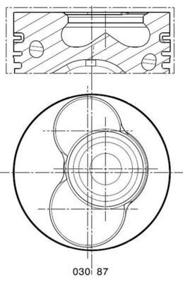Kolben mahle 030 - 030, 87