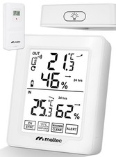 Wetterstation funk mit außensensor MalTec Thermometer Hygrometer Wettersensor