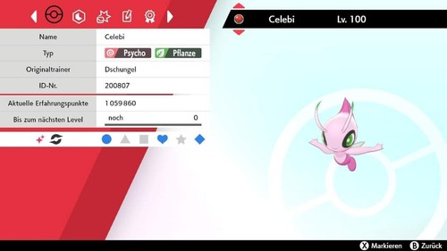 Shiny celebi 6iv lvl - 6iv, 100
