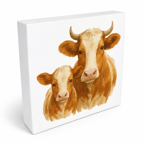 Kuh familie und kalb - familie,