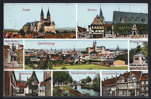 Quedlinburg schloss - ak,