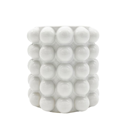 Bubble vase weiß 13 cm - weiß,