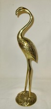 Vintage große Messing Figur FLAMINGO Gilde Handwerk 35 cm-690