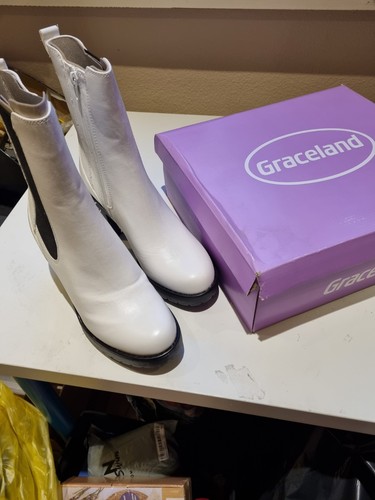 Stiefeletten weiß - , 39