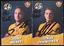 2 Autogrammkarten Dynamo