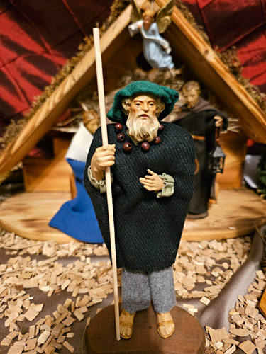 Krippenfigur hirte alter - krippenfigur, mann