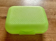 TUPPERWARE Twin  Pausenbrot Brotdose Snackbox Dose Box Hellgrün Neuwertig