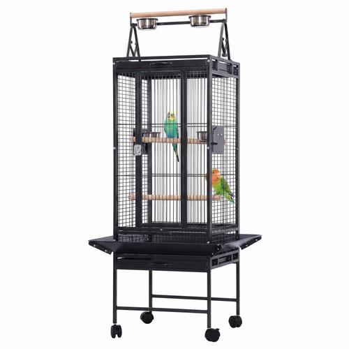 Vogelkäfig auf rollen - auf,