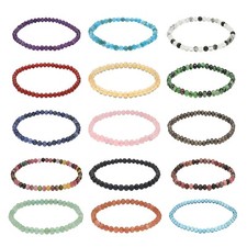 Lebensquelle Plus | Mini Kugelarmband | 4mm | Hochwertiges Edelsteinarmband