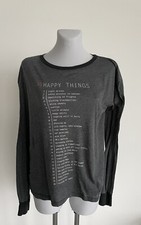 Wildfox Sweatshirt, Pullover, Damen, Gr. M, Grau, 30 Happy Things,
