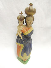 Madonna Pribram 34 cm, um 1880, bunte Fassung,HOLZSCHNITZEREI Böhmen