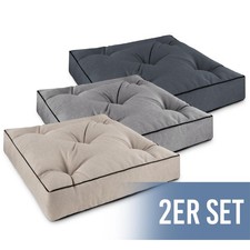 2x Premium Sitzkissen 50x50 cm