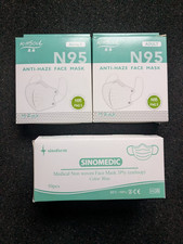 2 x10er Pack N95 Gesichtsmaske & 1x SINOMEDIC Non woven Face Mask 3 Ply 23 Stück