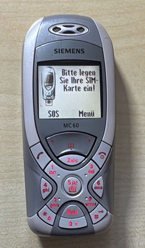 Siemens mc60 handy - siemens, silber