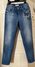 Cambio Damen Jeans Piper short seam blau Vintage größe 36
