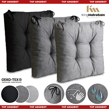 4 , 8 er Set Stuhlkissen ca .8 cm  Sitzkissen Bodenkissen Dekokissen Wasserdicht