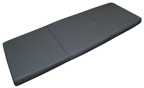 Graues leder bank auflage - graues,