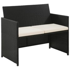 vidaXL 2-Sitzer-Gartensofa mit