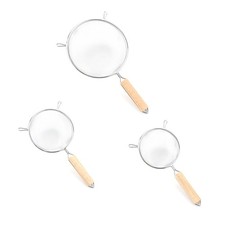 2X(Küchen-Backstahl-Mehlsieb