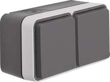 Berker Steckdose SCHUKO 2-fach 47843515 Abdeckung Stecker Steckdosen Elektrik