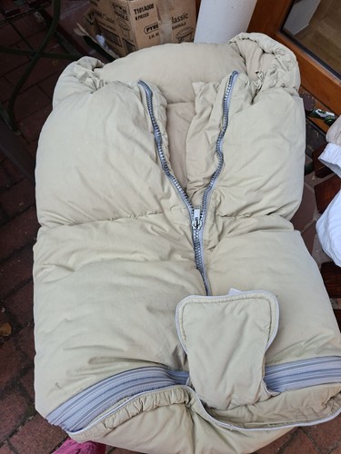 Fußsack mit daunefüllung - fußsack,